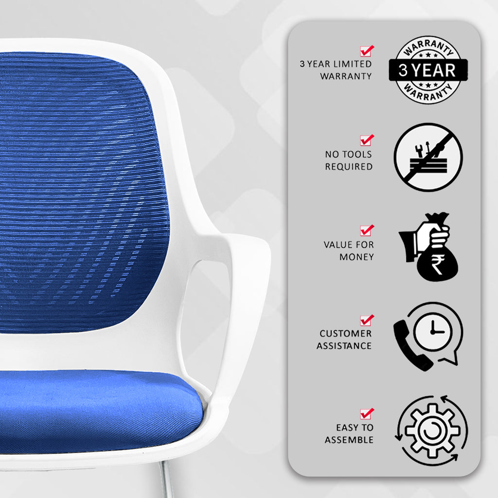Zaria blue and white vistar chair service img