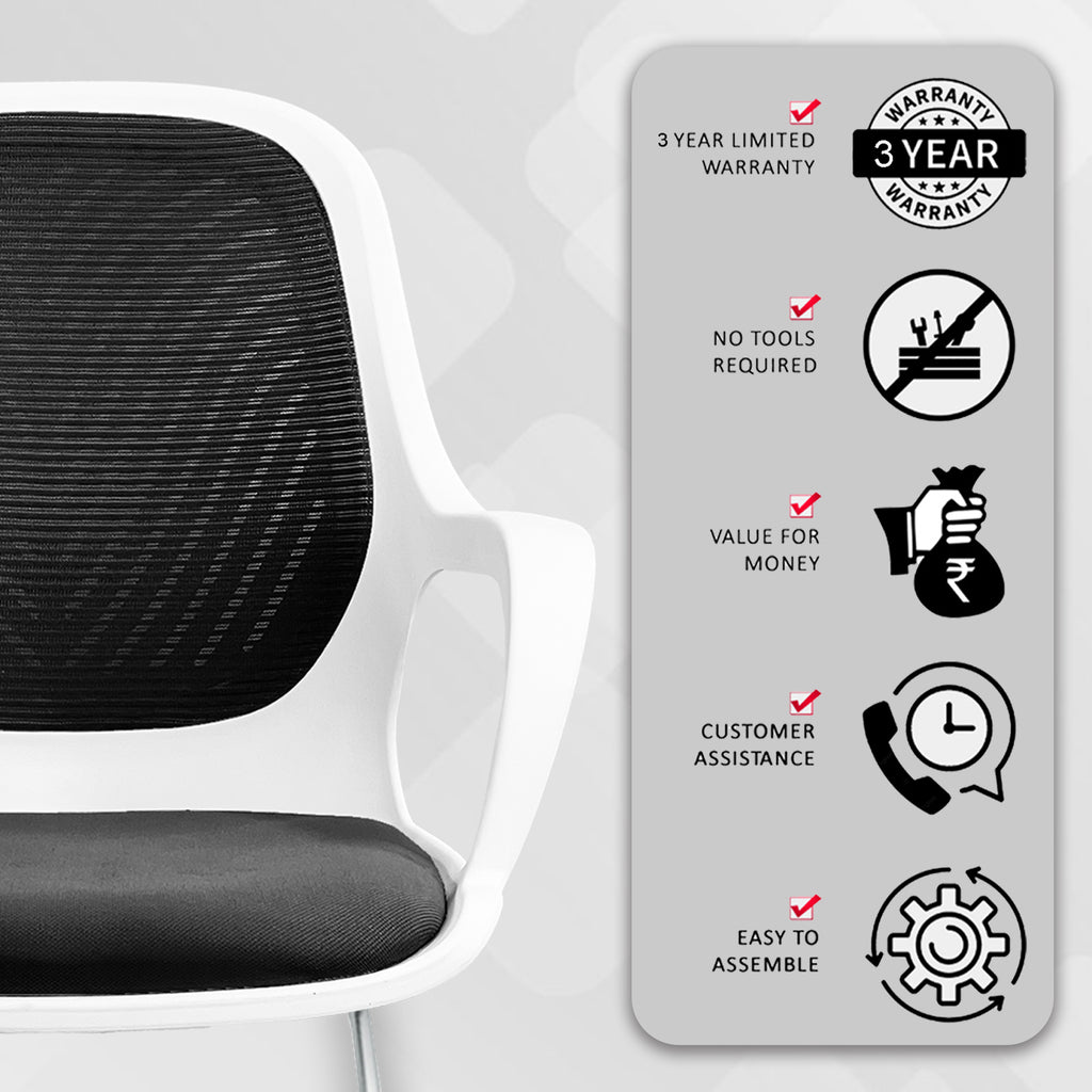 Zaria balck and white vistar chair service img