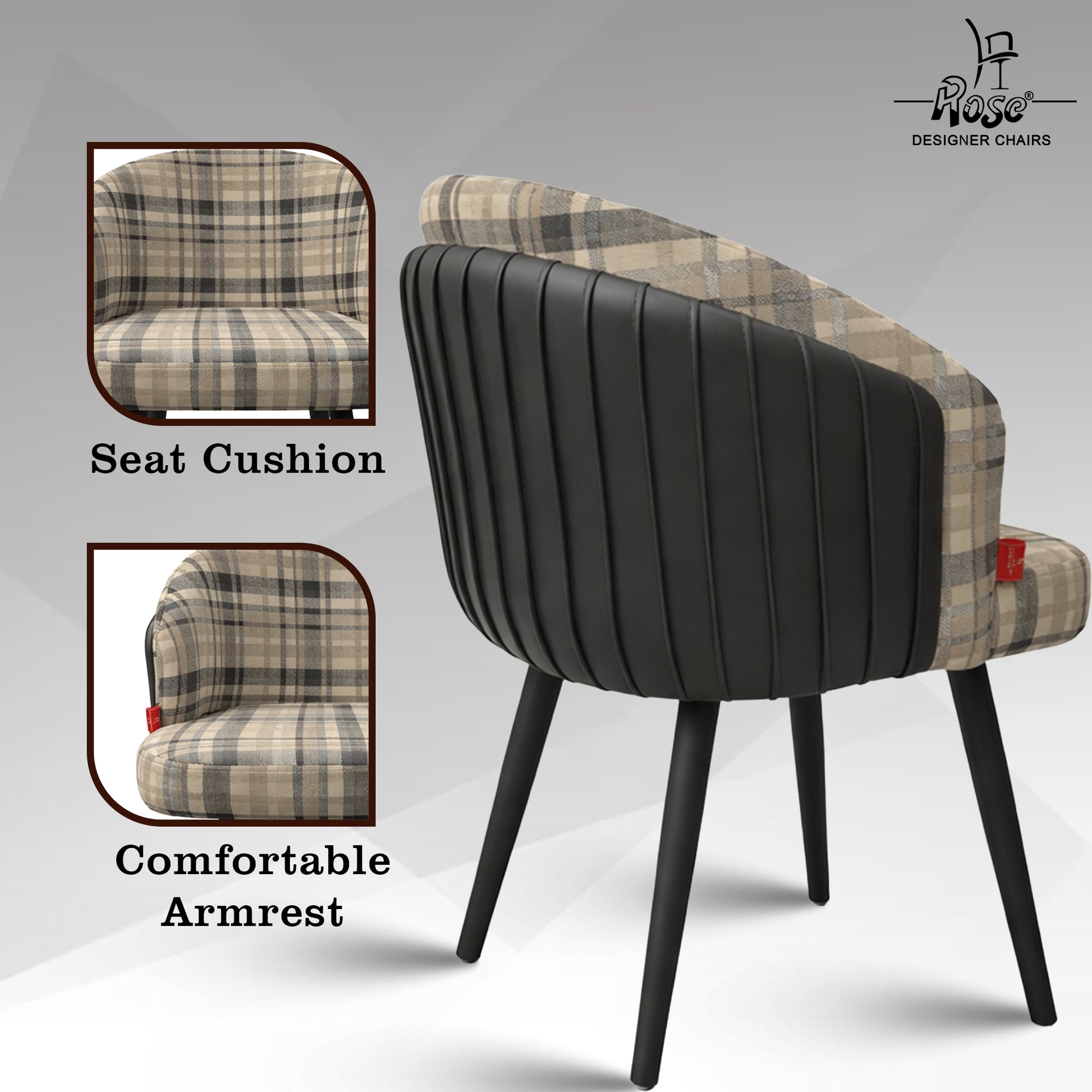Aira designer velvet dining chair set 2 features 2