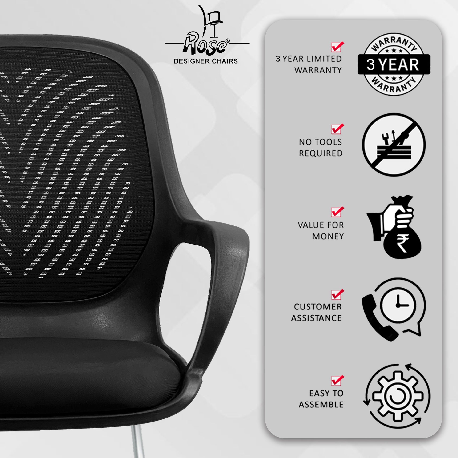 Zaria full black vistar chair service img