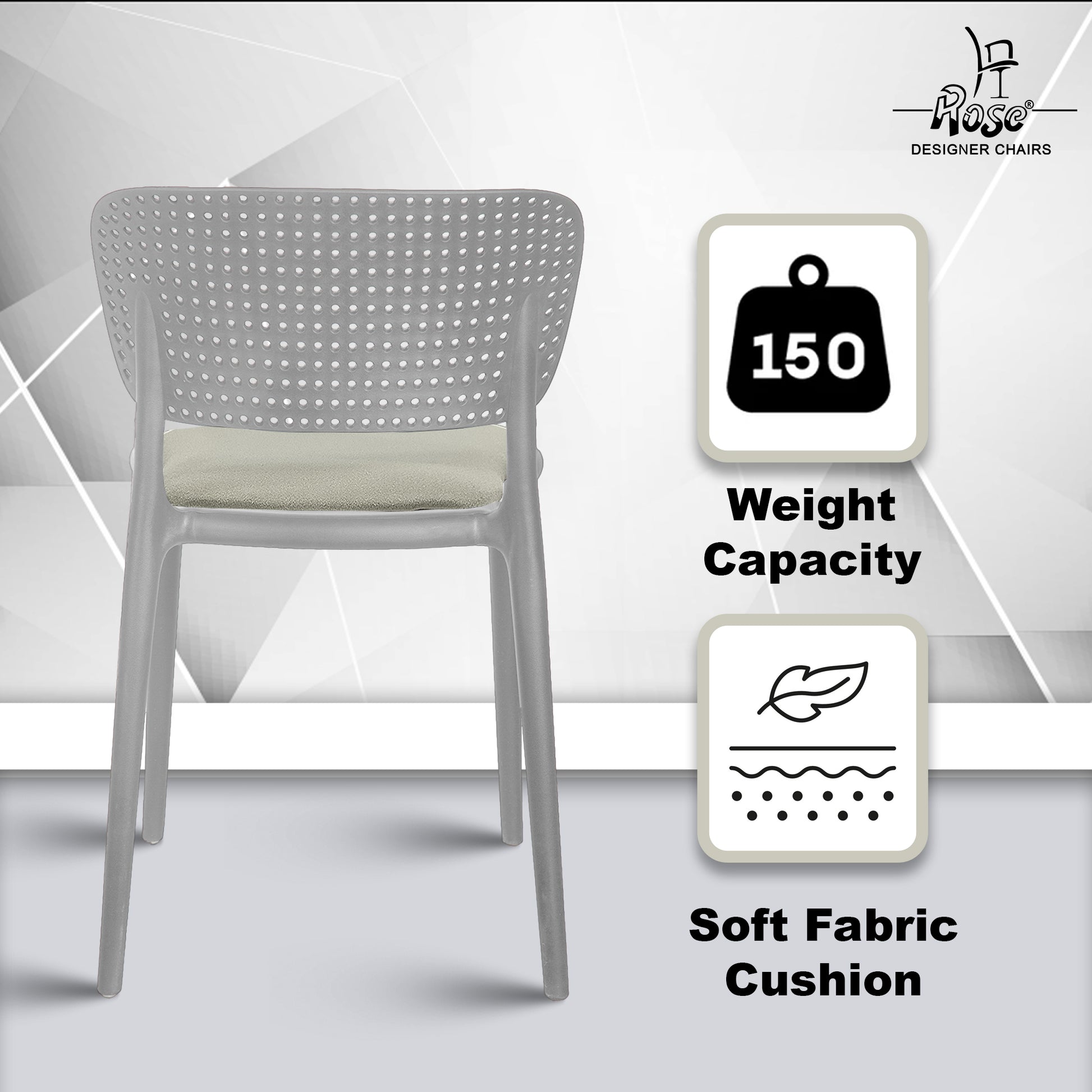 Evaa grey cushion grey set of 2 features 2
