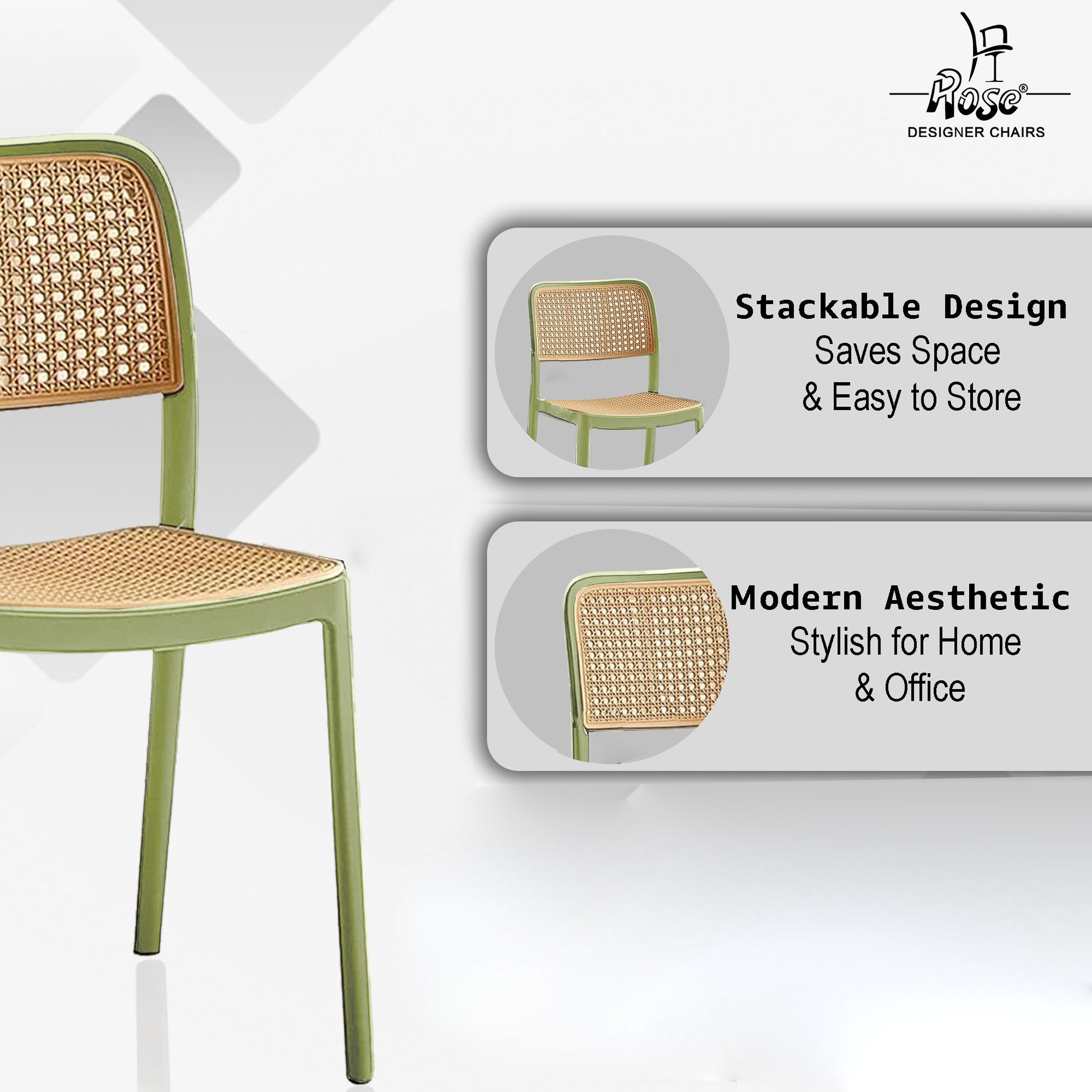 Tokiyo Chair(Green) Set of 1 Features