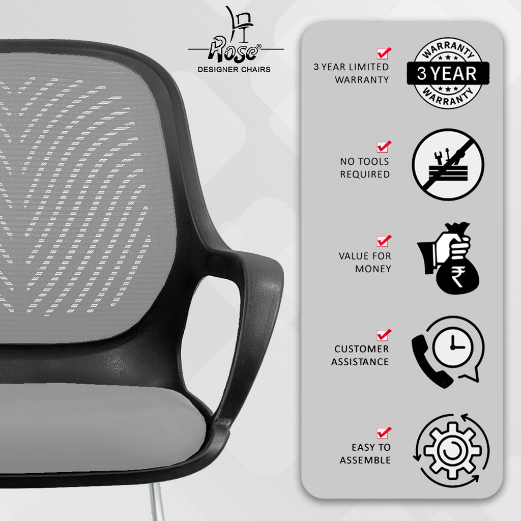 Zaria gray and black vistar chair service img