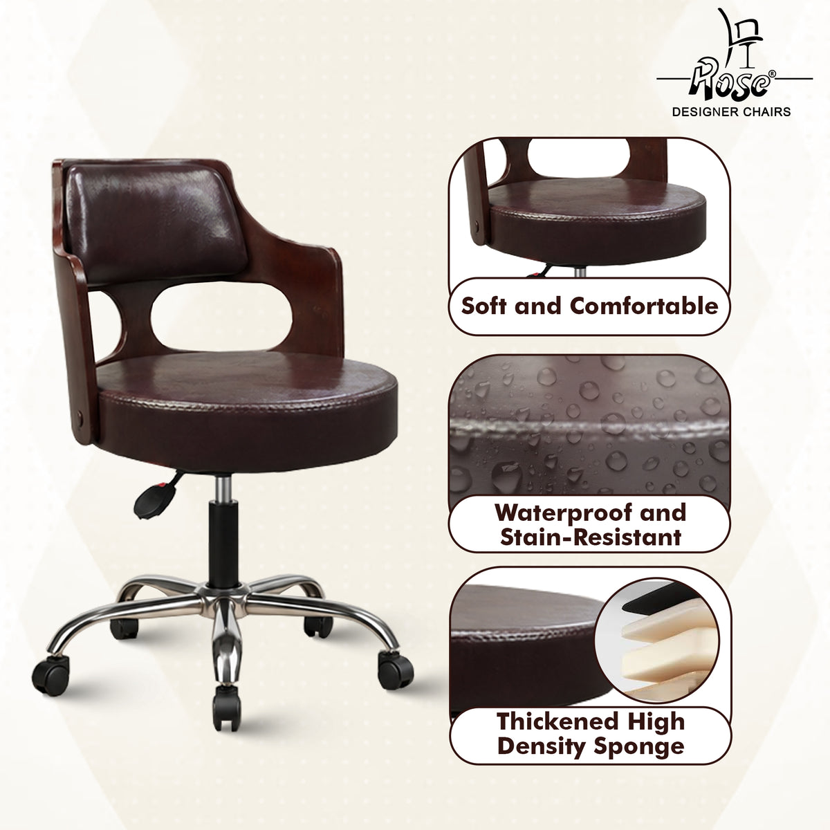 Riva Revolving Bar Stool_Brown_Set of 1_Feature_01
