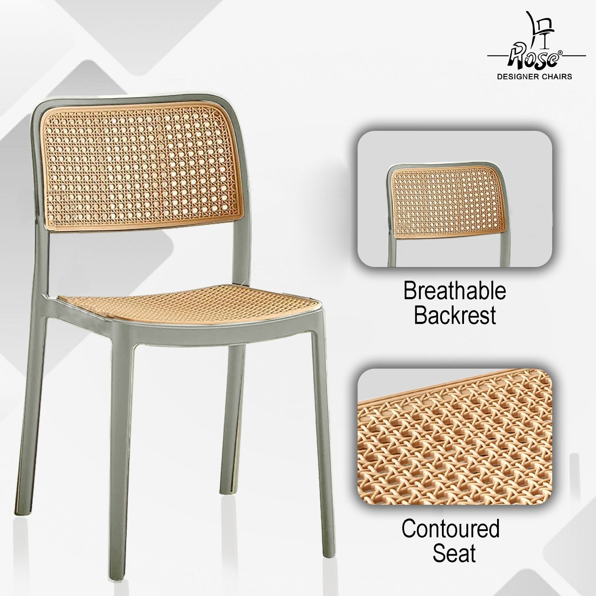 Tokiyo Chair(Grey) Set of 4 Features