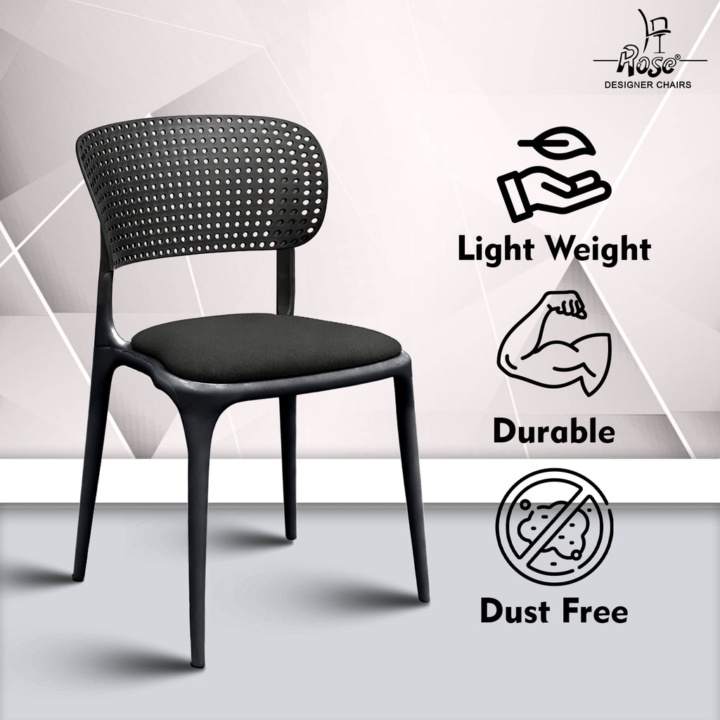 Evaa black cushion(black) set 2 features