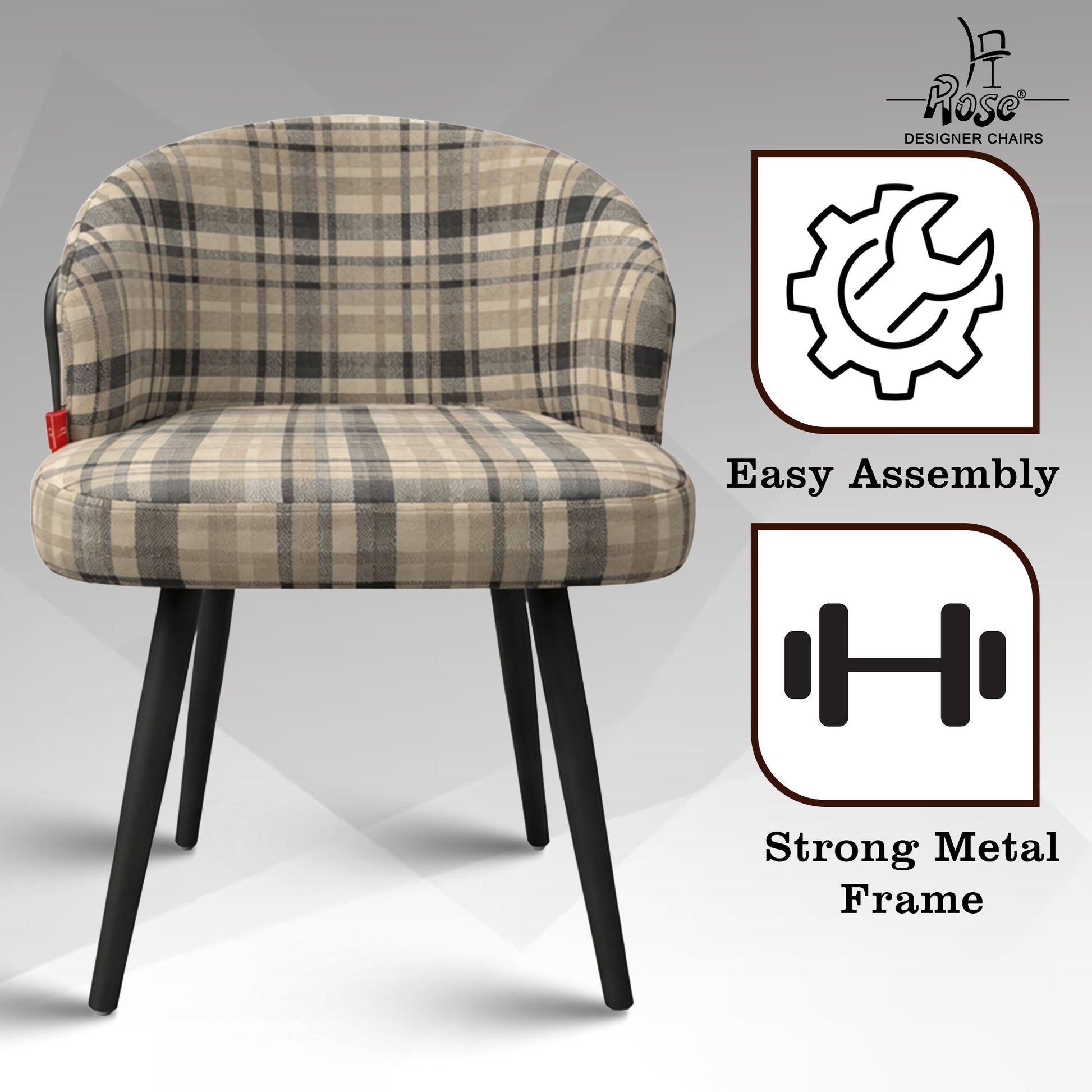 Aira  designer velvet dining chair set 2 features