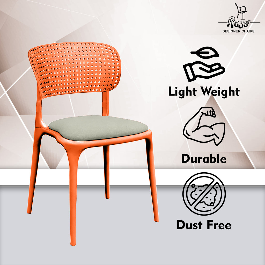 Evaa orange cushion grey set of 4 features