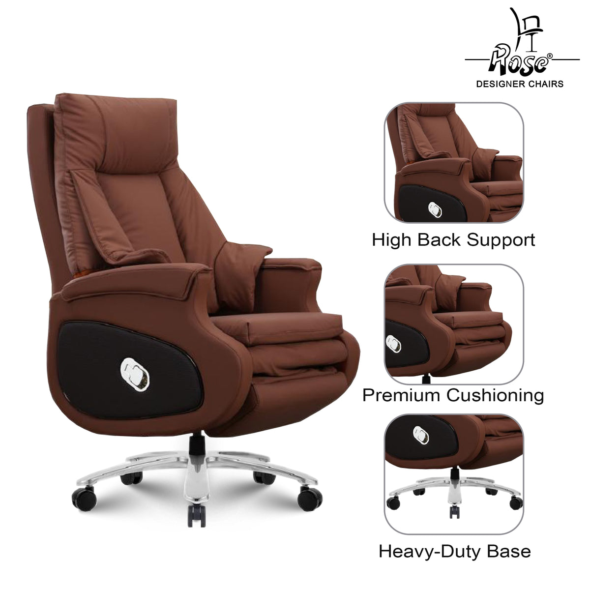 Rose® Bugatti HB Luxury Chair | Leatherette