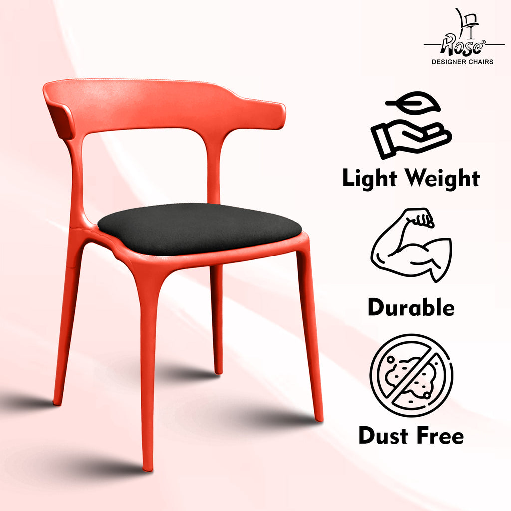 vision cushion black and red set of 4