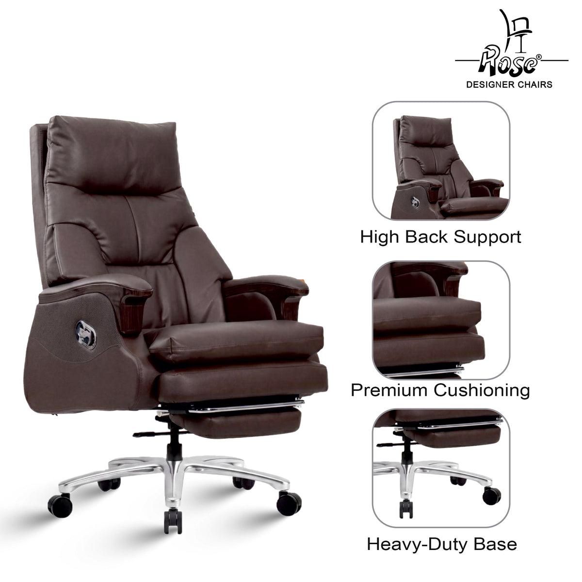 Rose® Sierra HB Luxury Chair | Leatherette