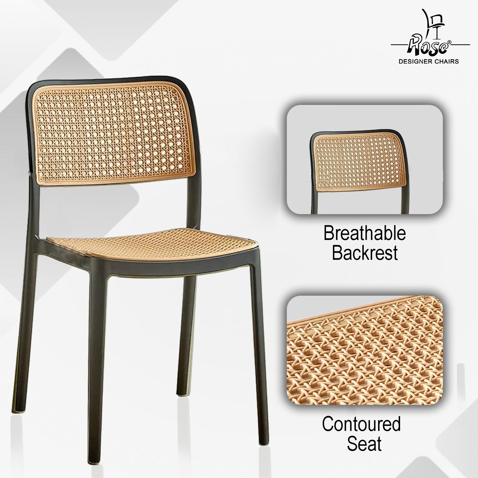 Tokiyo Chair(Black) Set of 1 Features 2
