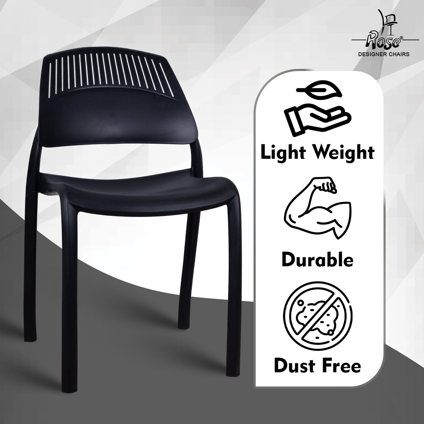 Riveria Cafe Chair set of 01 black