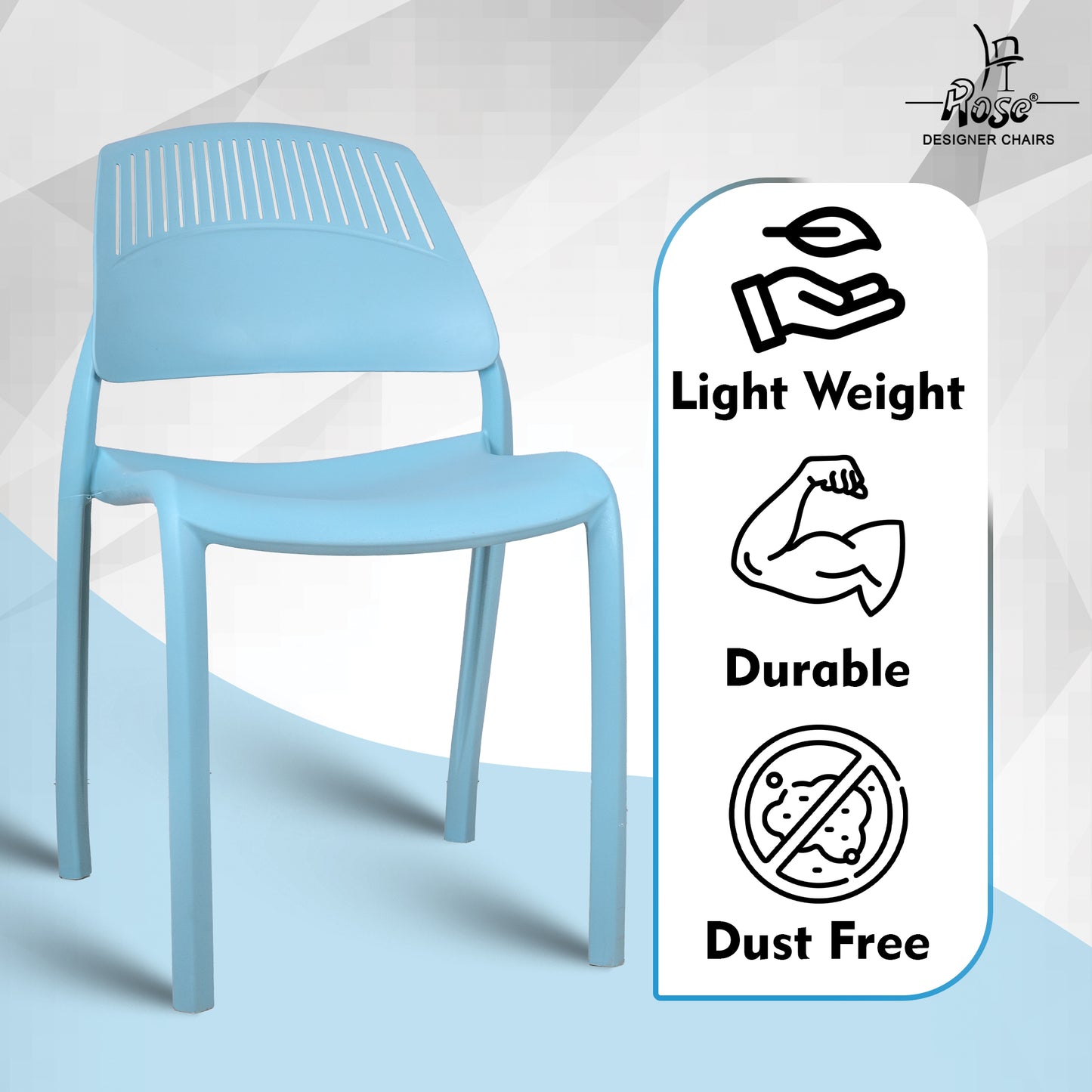 Riveria Cafe Chair set of 04 blue