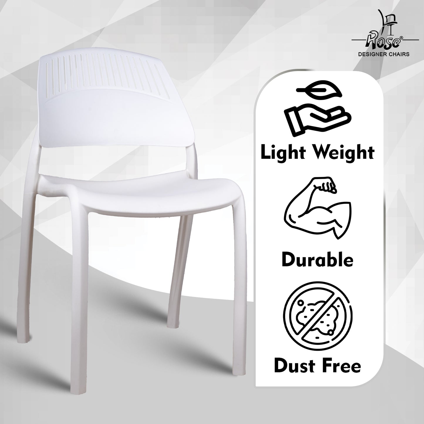 Riveria Cafe Chair set of 04 White