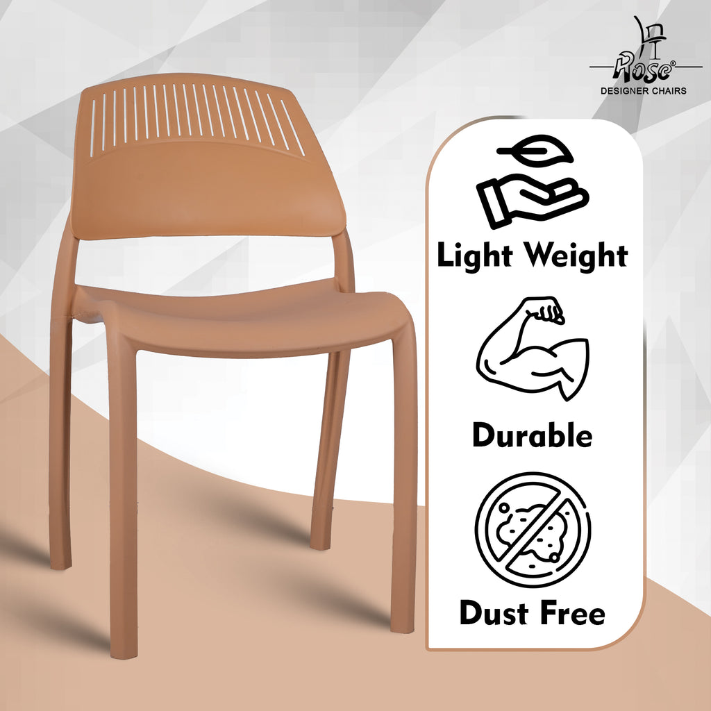 Riveria Cafe Chair set of 04 Rust