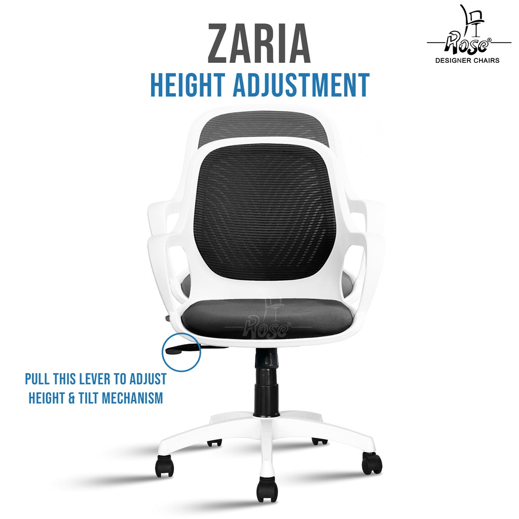 ROSE® Zaria Mesh Mid-Back Ergonomic Office Chair