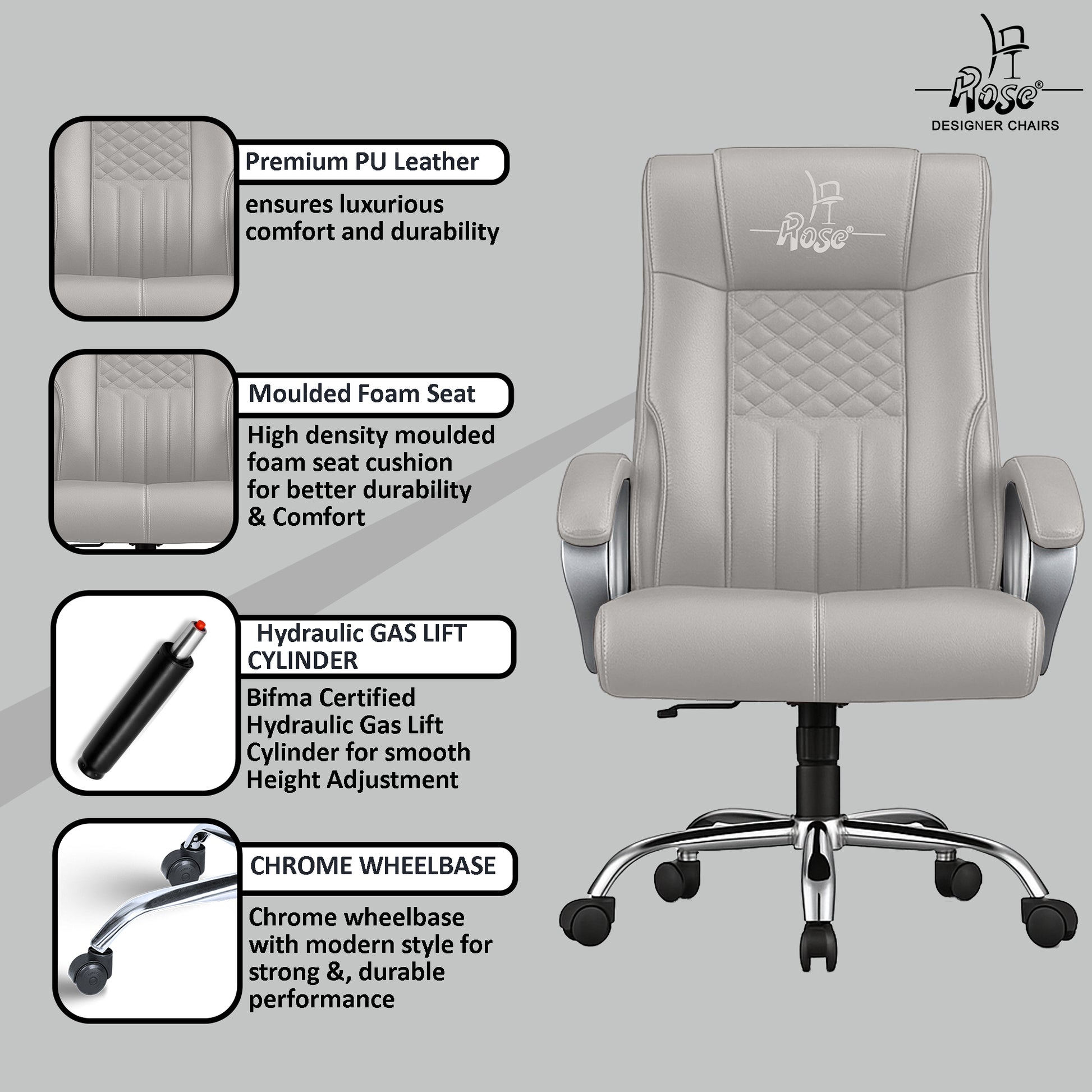 ROSE®Iran Leatherette Executive High Back