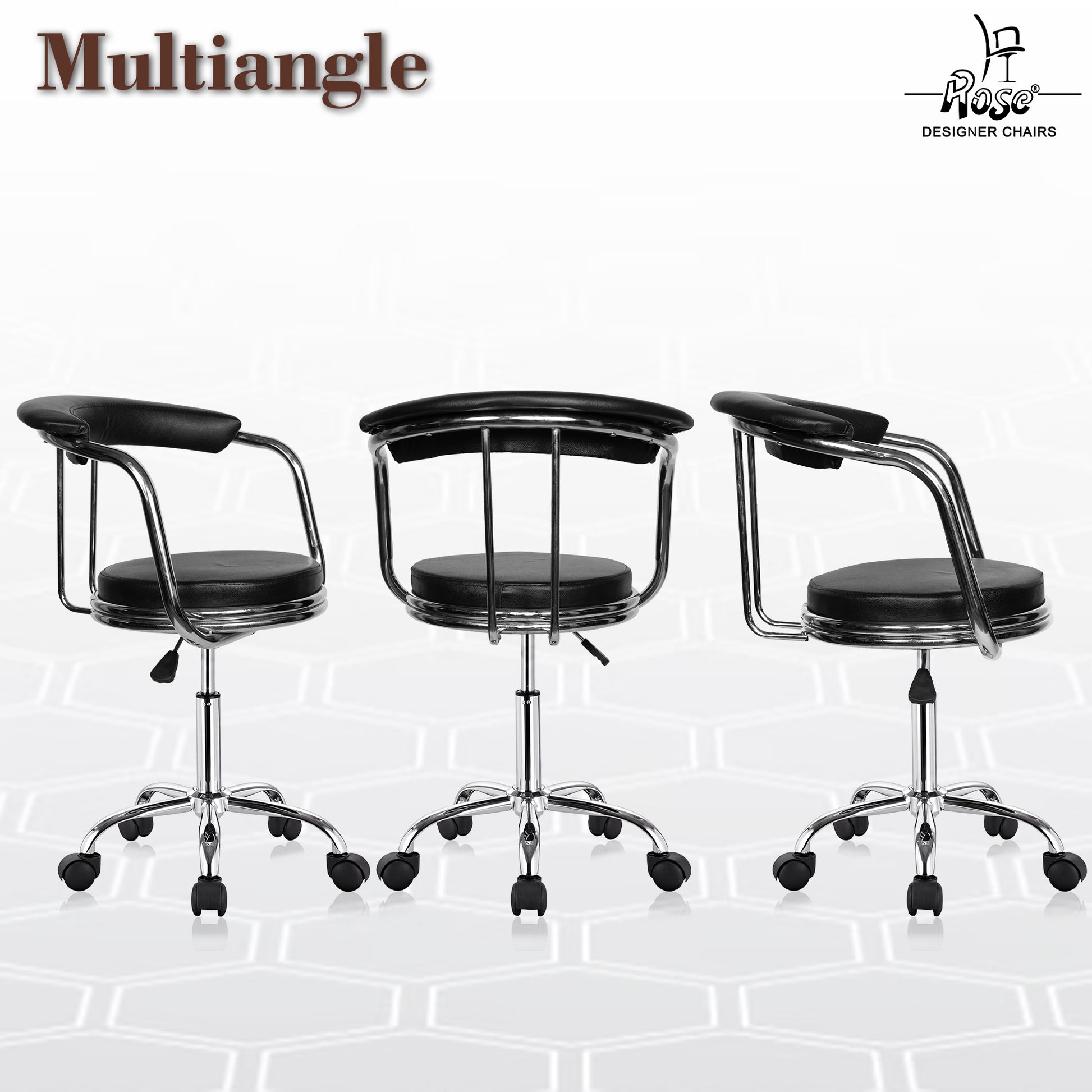 Kiya  revoling black set of 2 multiangle
