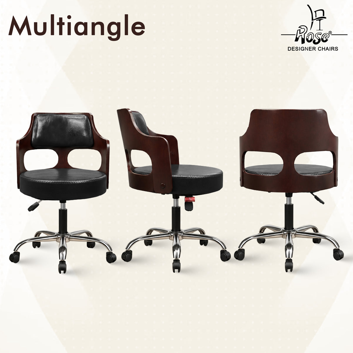Riva Revolving Bar Stool_Midnight Black_Set of 1_Multiangle