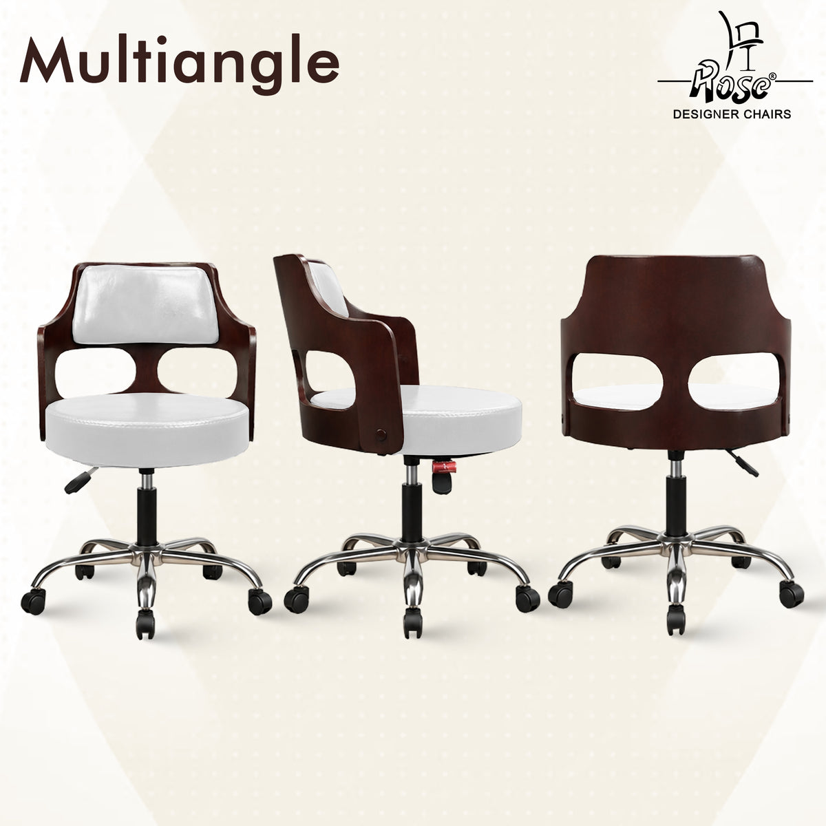 Riva Revolving Bar Stool_Milky White_Set of 1_Multiangle