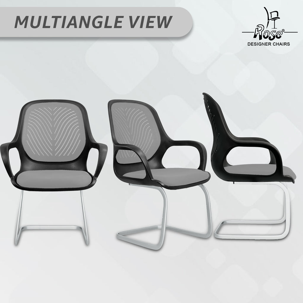 Zaria gray and black vistar chair multiangle img