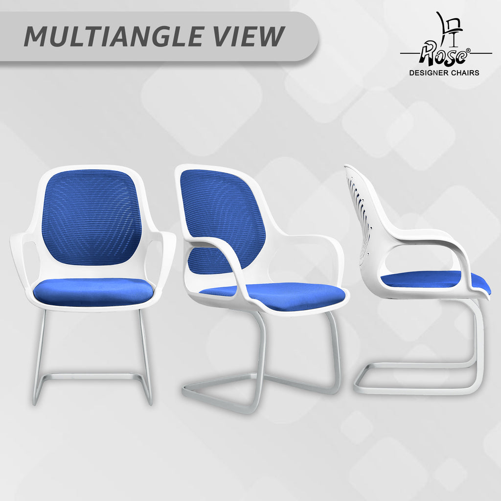 Zaria blue and white vistar chair multiangle img
