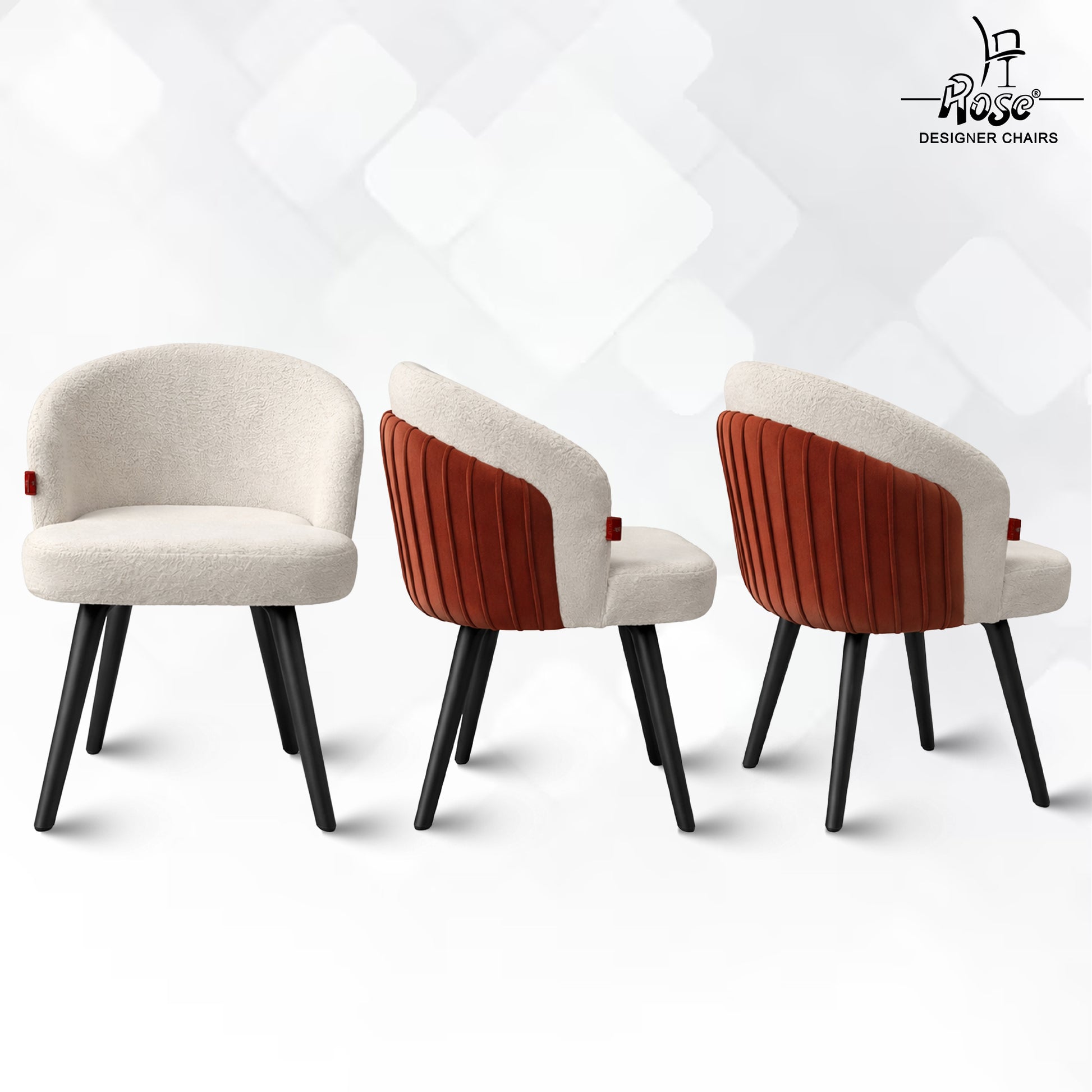 Aira designer velvet dining chair set 4 multiangle