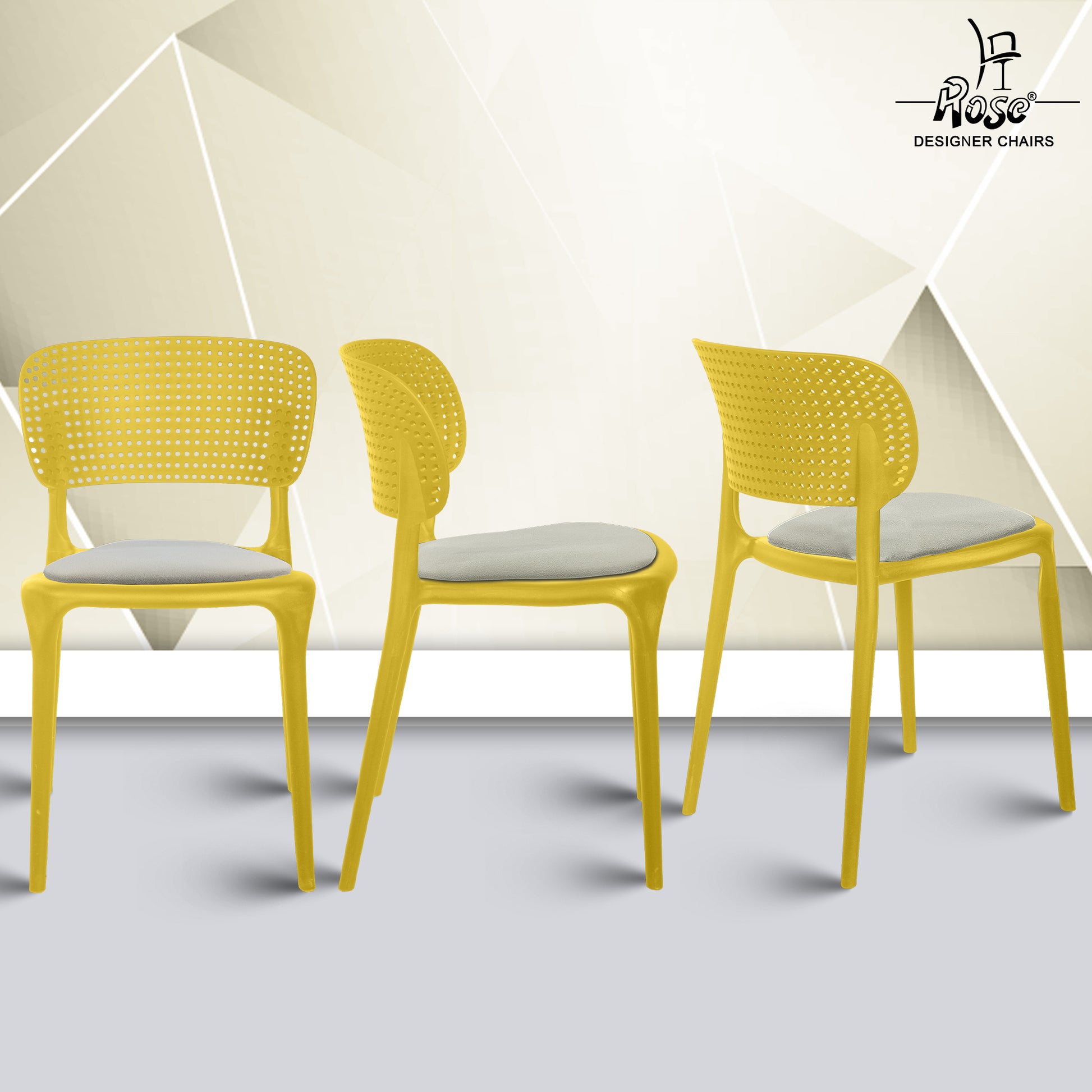 Evaa yellow cushion grey set of 2 multiangle