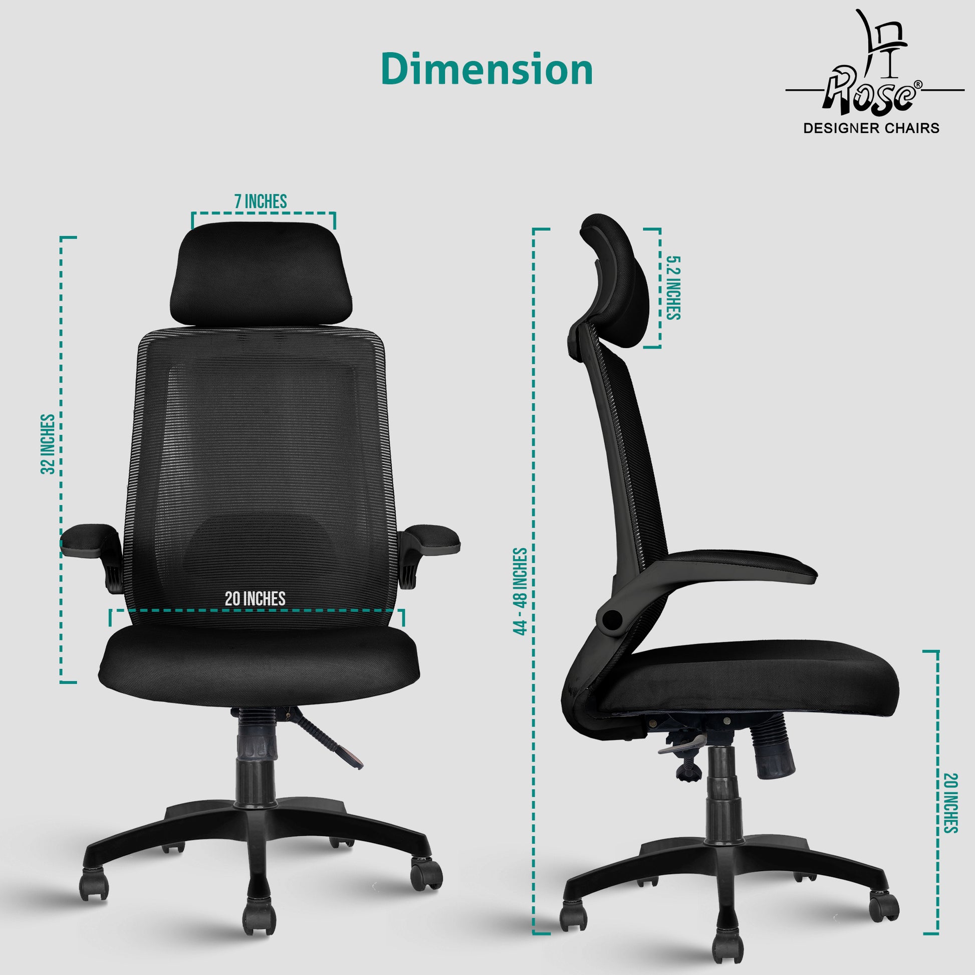 Mono HB full Black dimensions