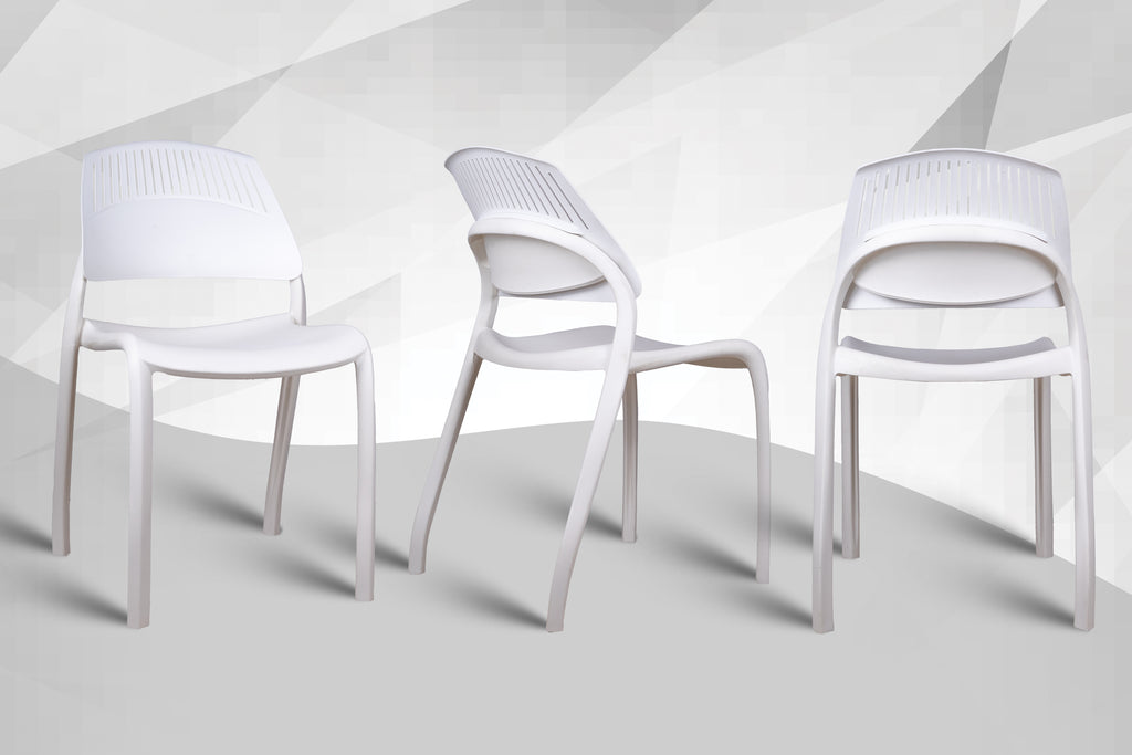 Riveria Cafe Chair set of 04 White