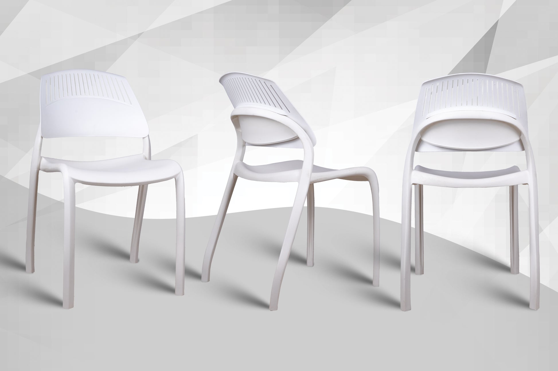 Riveria Cafe Chair set of 02 White