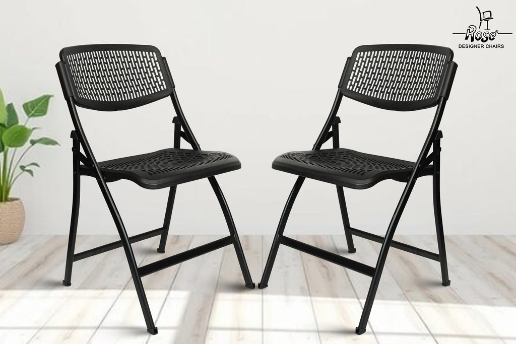 ROSE® Paris Folding Chair for Home | Lightweight, Portable, Balcony, Garden, Camping Chair | Indoor Outdoor Chair | Restaurant Chair
