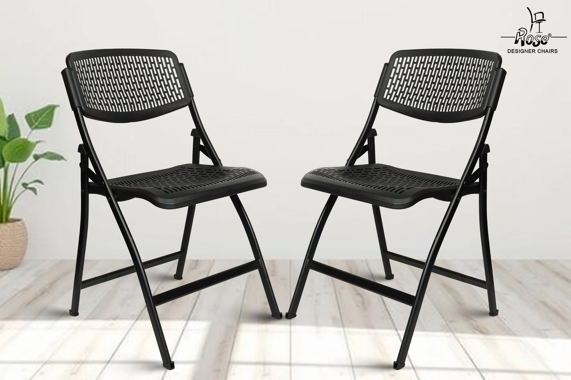 ROSE® Paris Folding Chair for Home | Lightweight, Portable, Balcony, Garden, Camping Chair | Indoor Outdoor Chair | Restaurant Chair