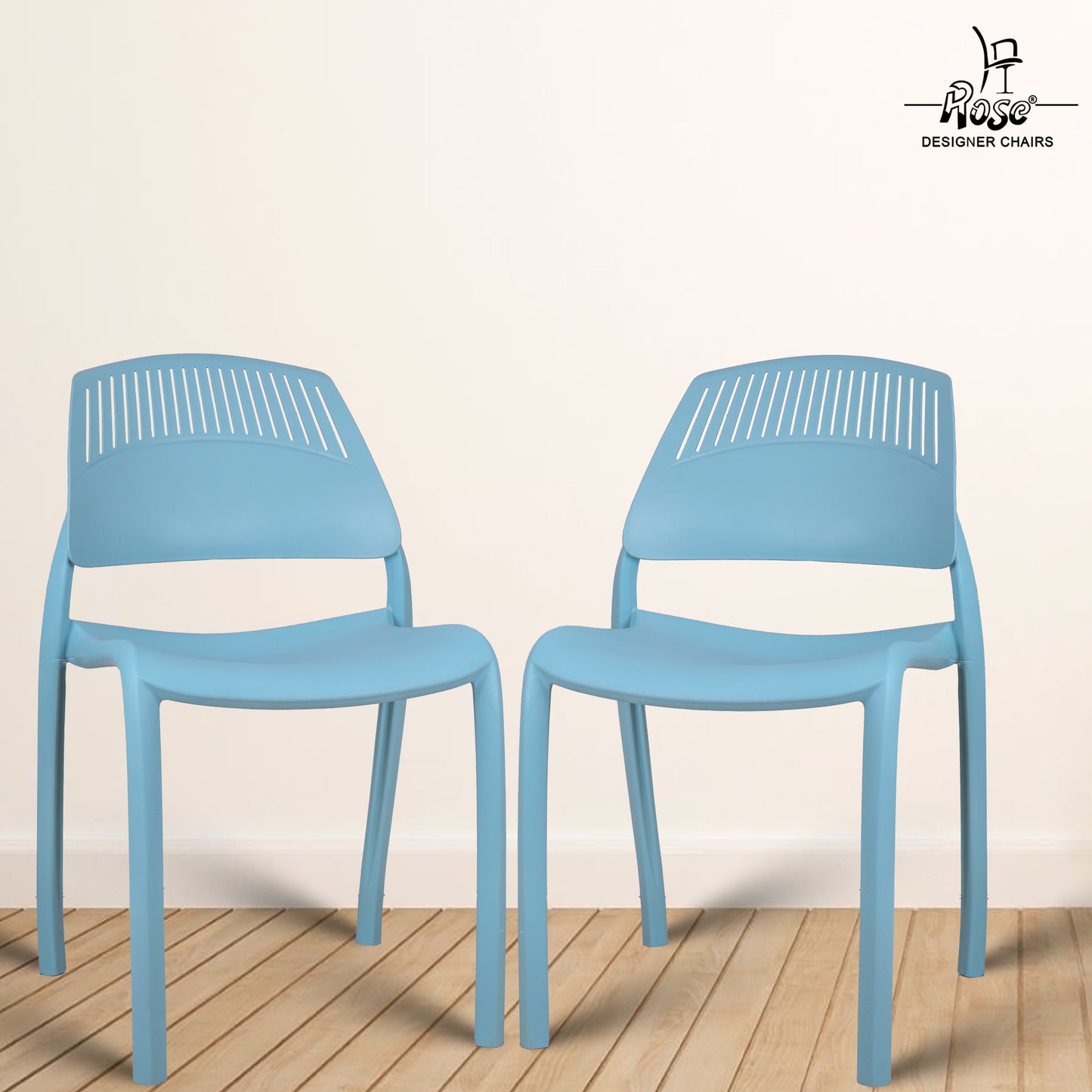 Riveria Cafe Chair set of 02 blue