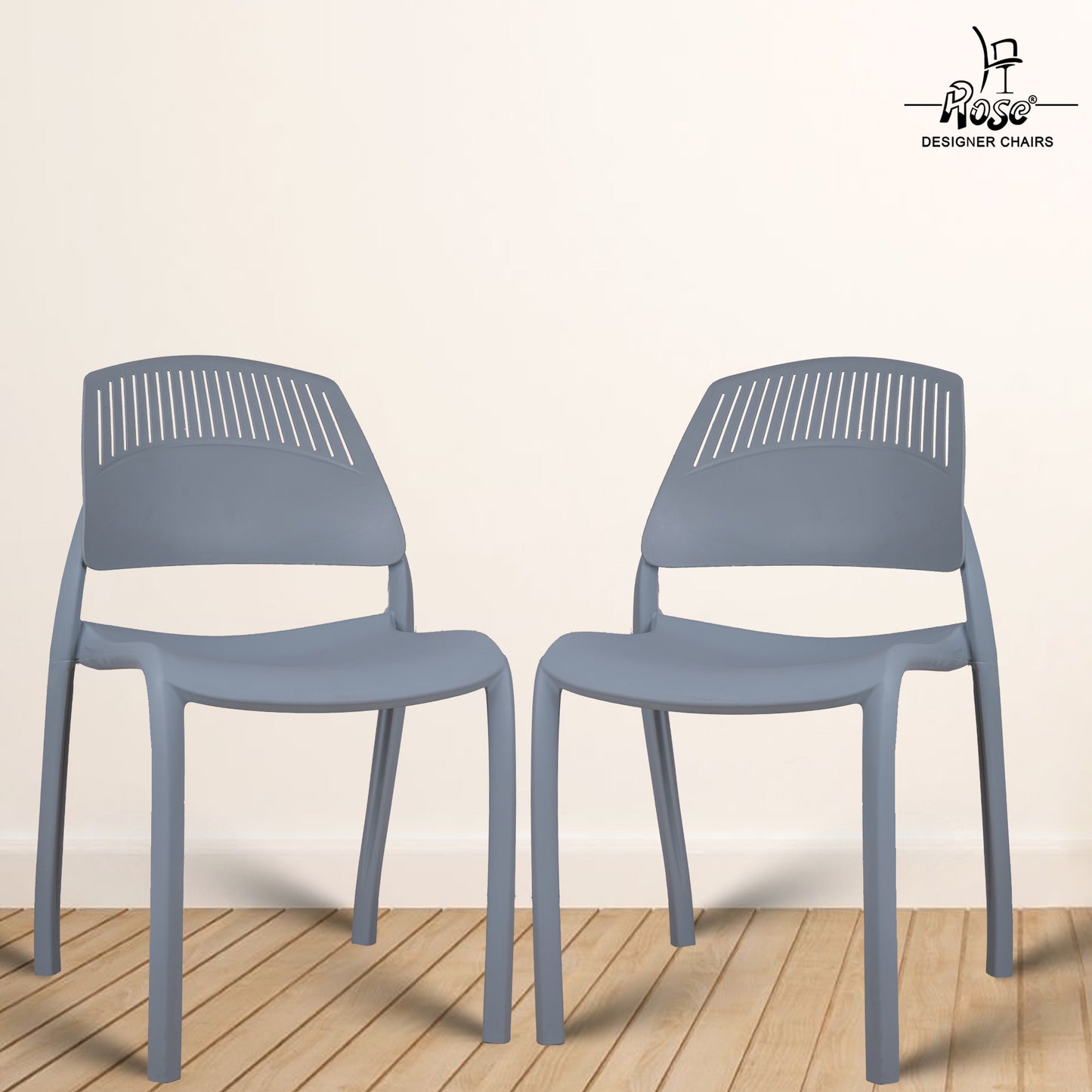 Riveria Cafe Chair set of 02 Grey