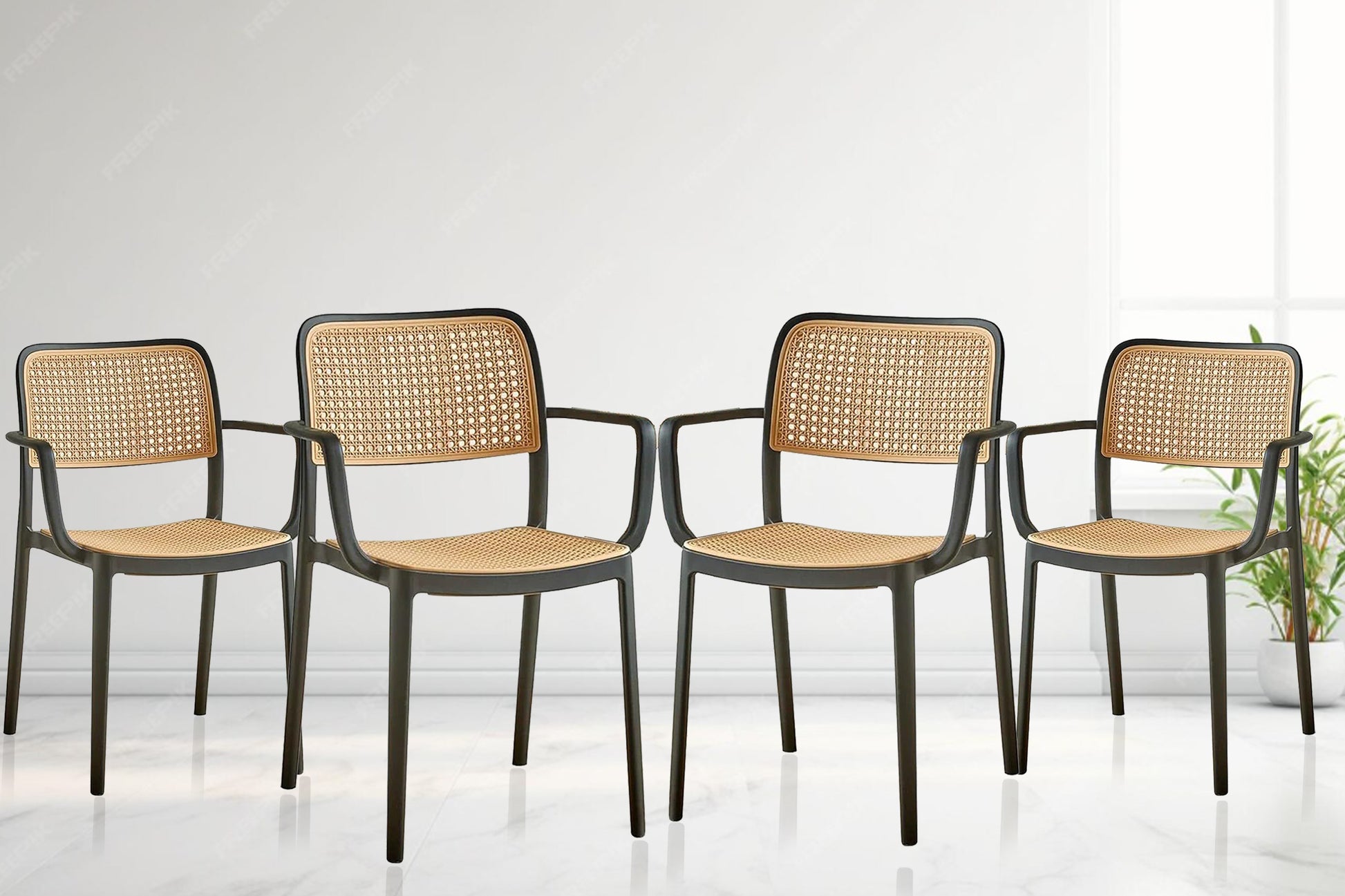 Tokiyo Chair(Black) Set of 4 Bg Img