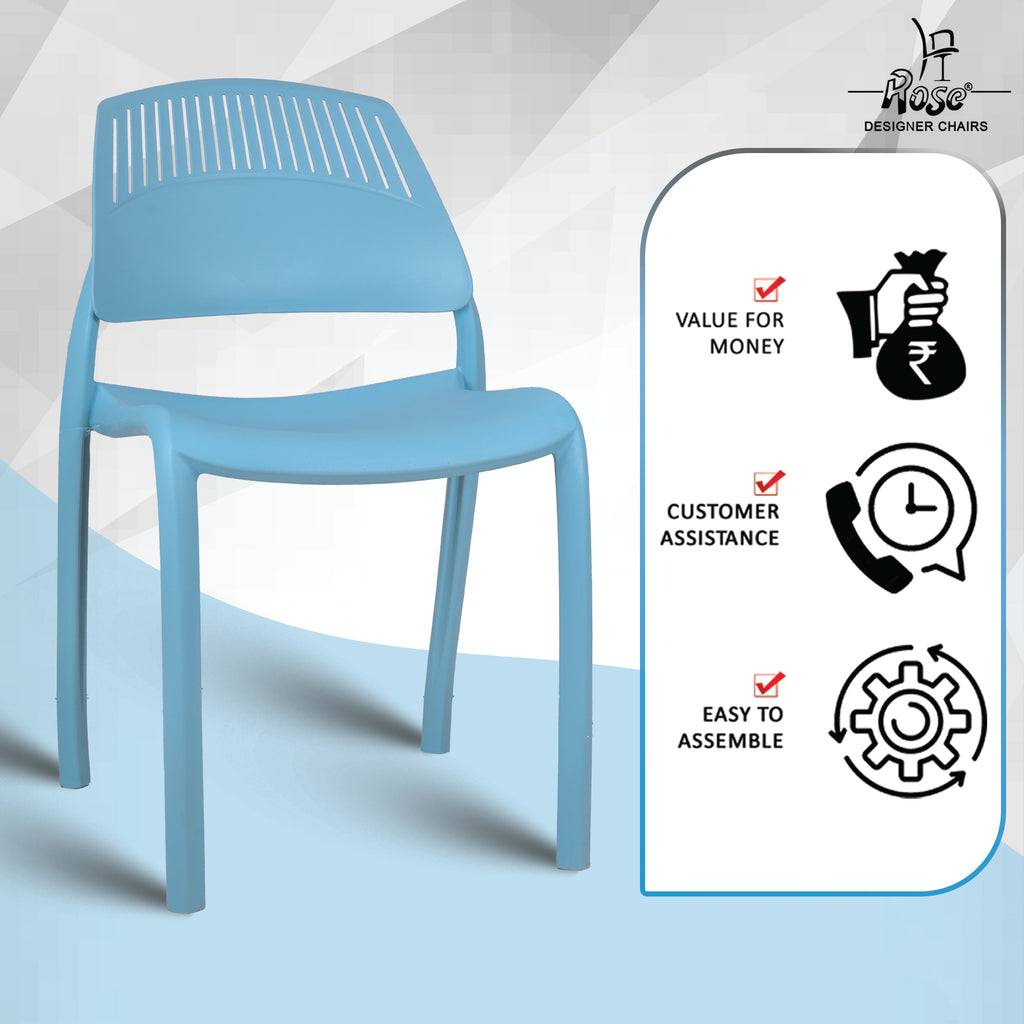 Riveria Cafe Chair set of 02 blue