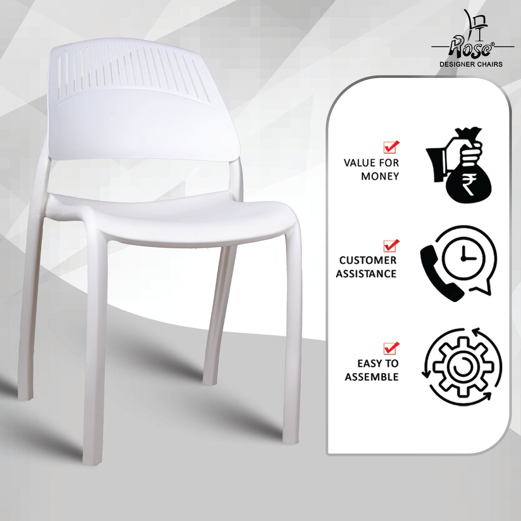 Riveria Cafe Chair set of 02 White