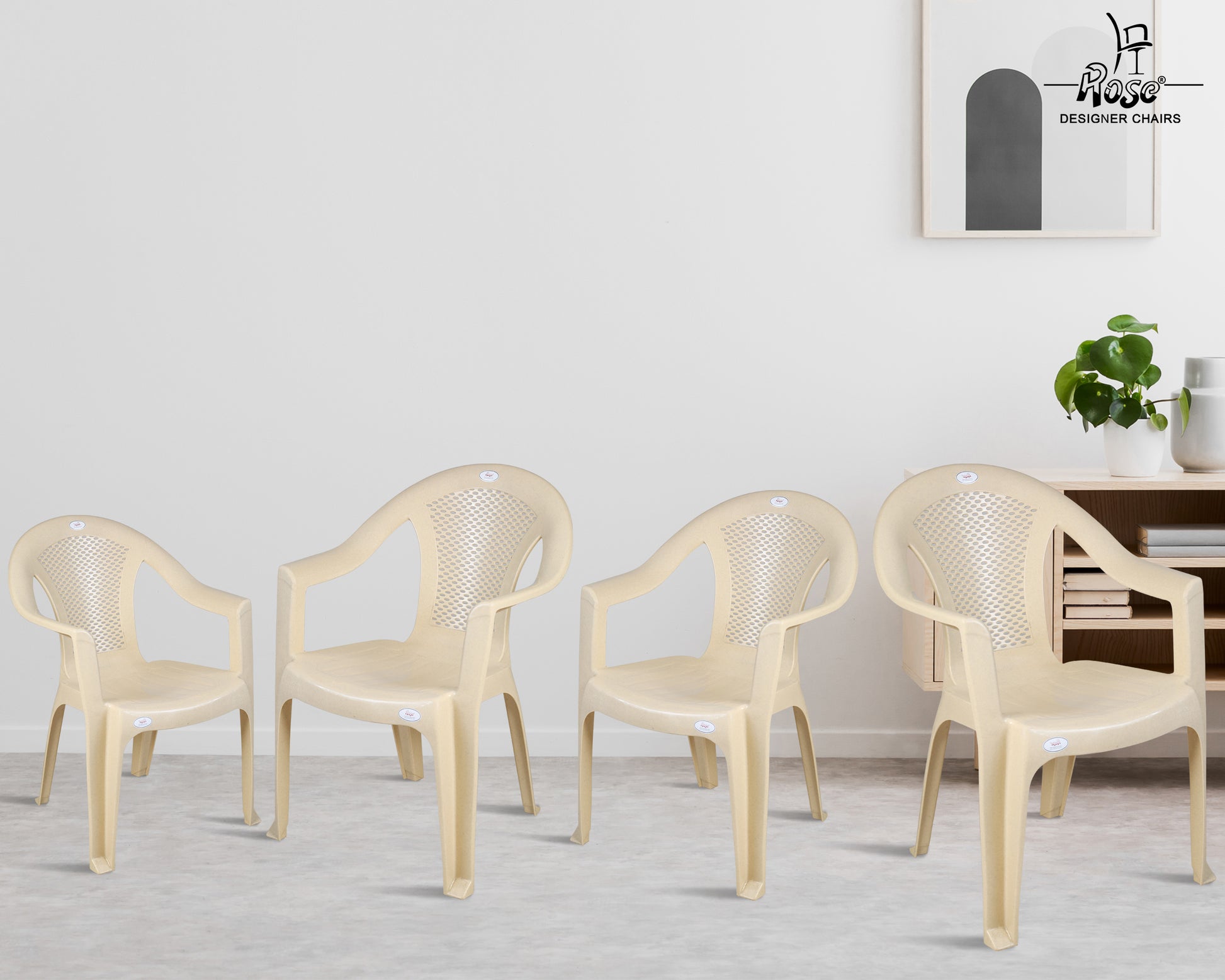 ROSE® Barry Plastic Chair | Indoor Outdoor Chair