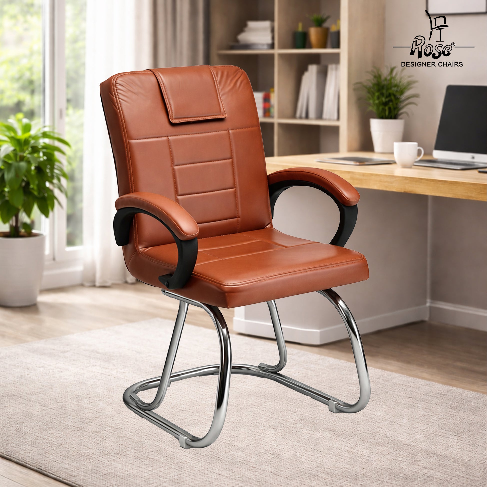 Regalix Exeutive Visitor (Brown)Set of 1 Bg Img