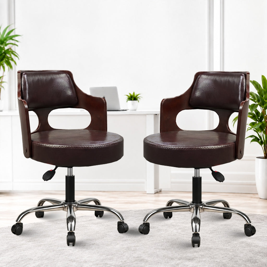 Riva Revolving Bar Stool_ Brown_Set of 2_BG_02