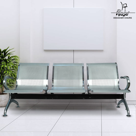 ROSE® Metro Chair | 3 Seater | Imported |  Stainless Steel