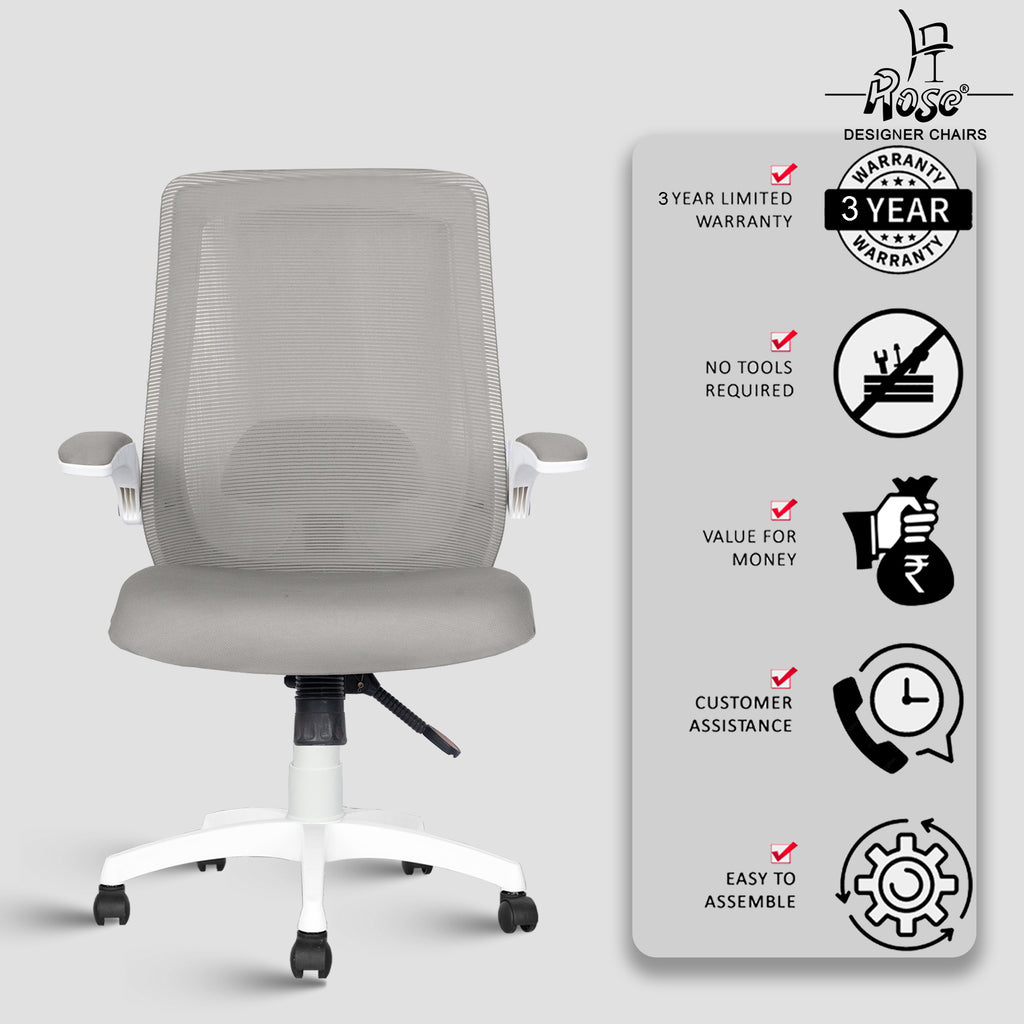 amaze mid back white and grey services