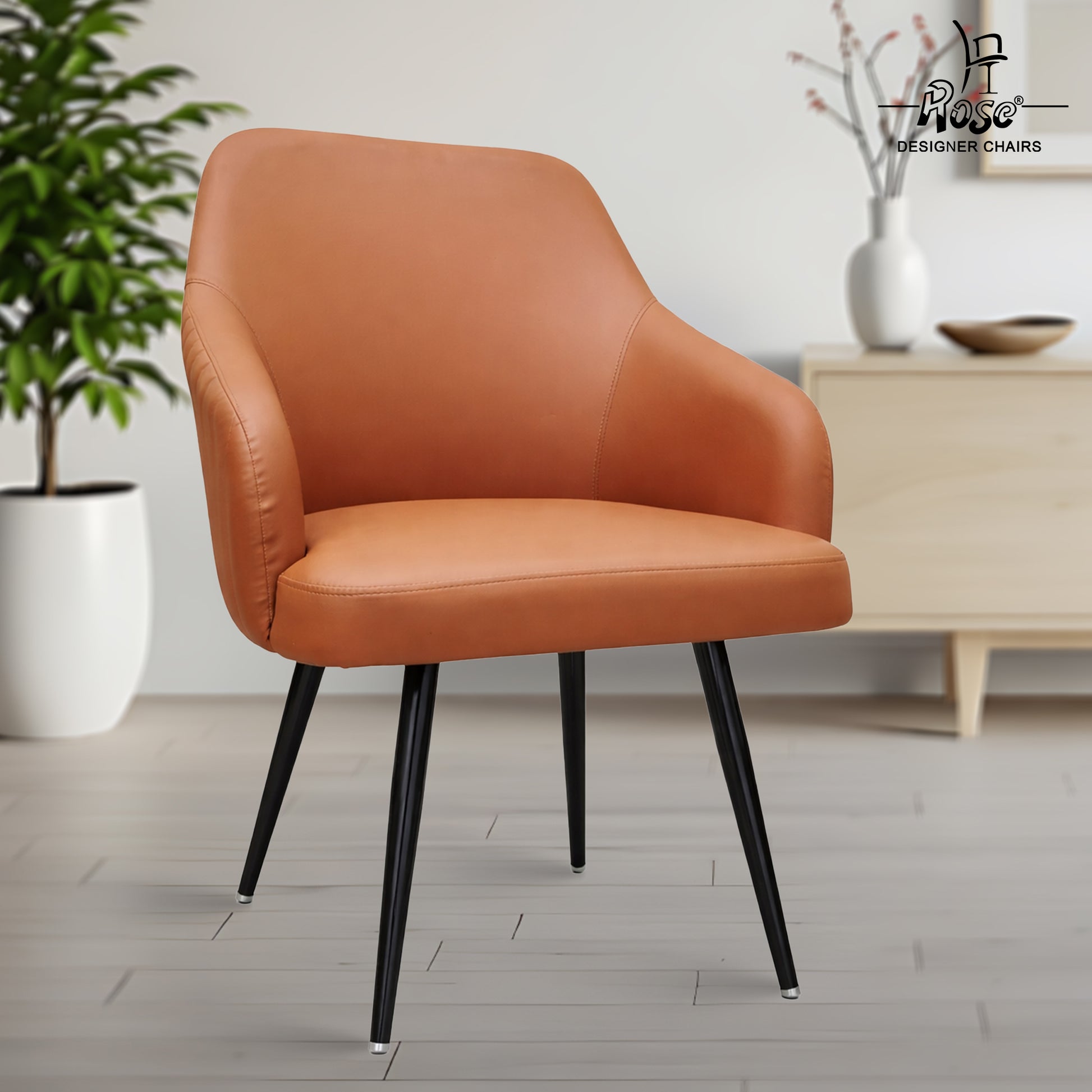 Valencia leather dining chair set of 1 bg img