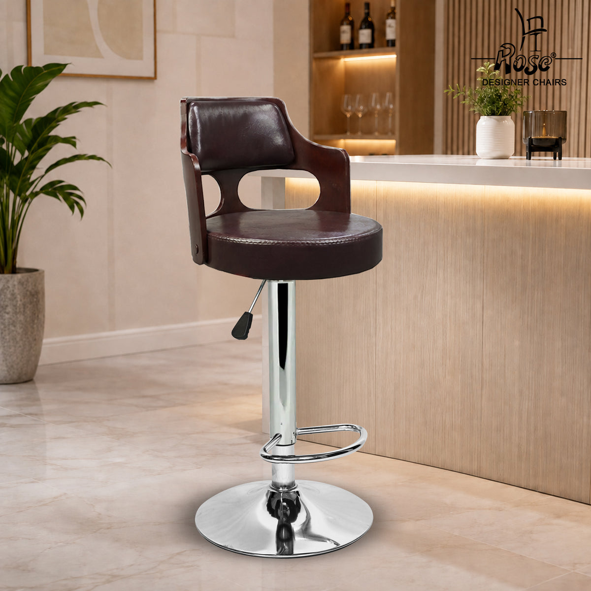 Riva Disc Bar Stool_ Brown_Set of 1_BG_01
