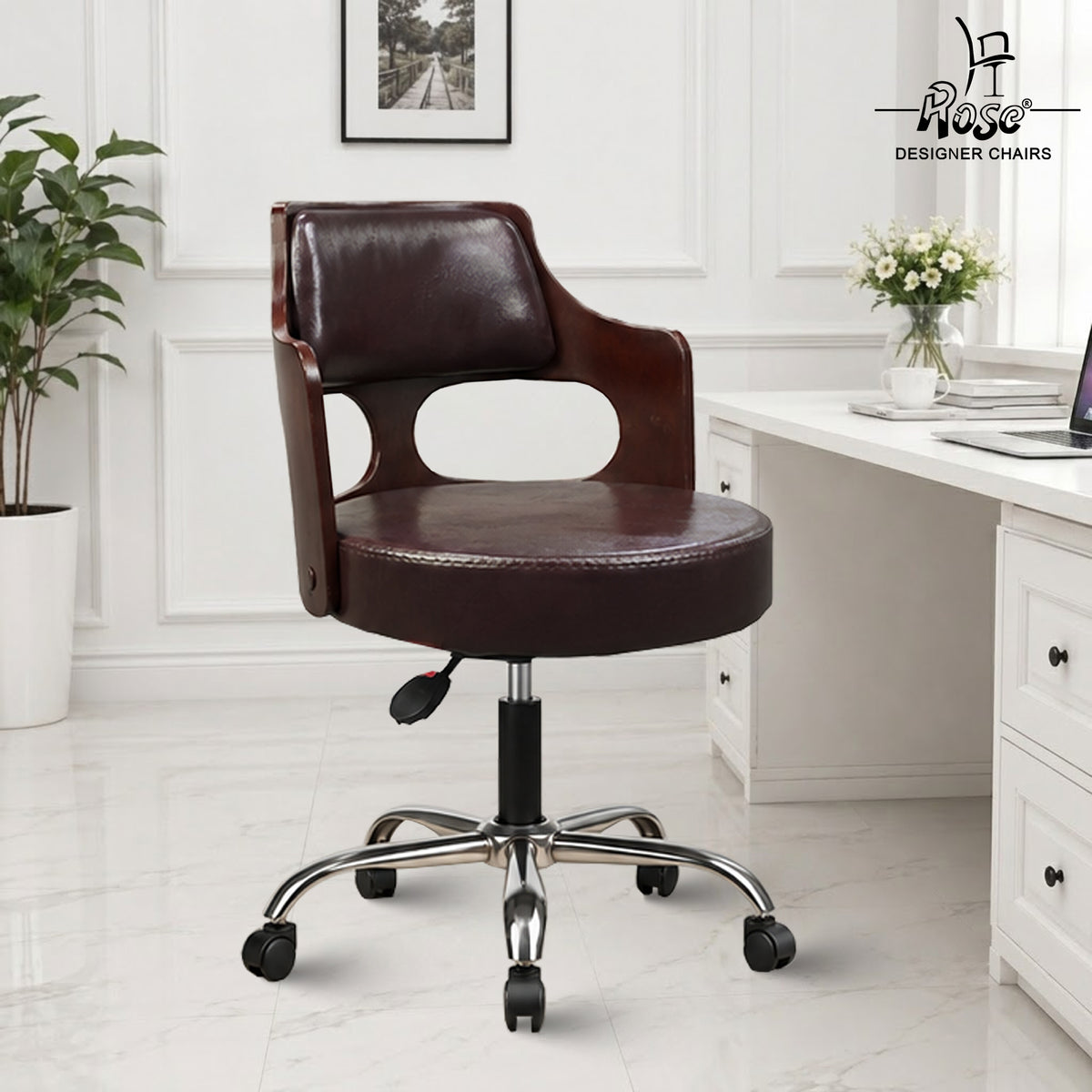 Riva Revolving Bar Stool_ Brown_Set of 1_BG_01
