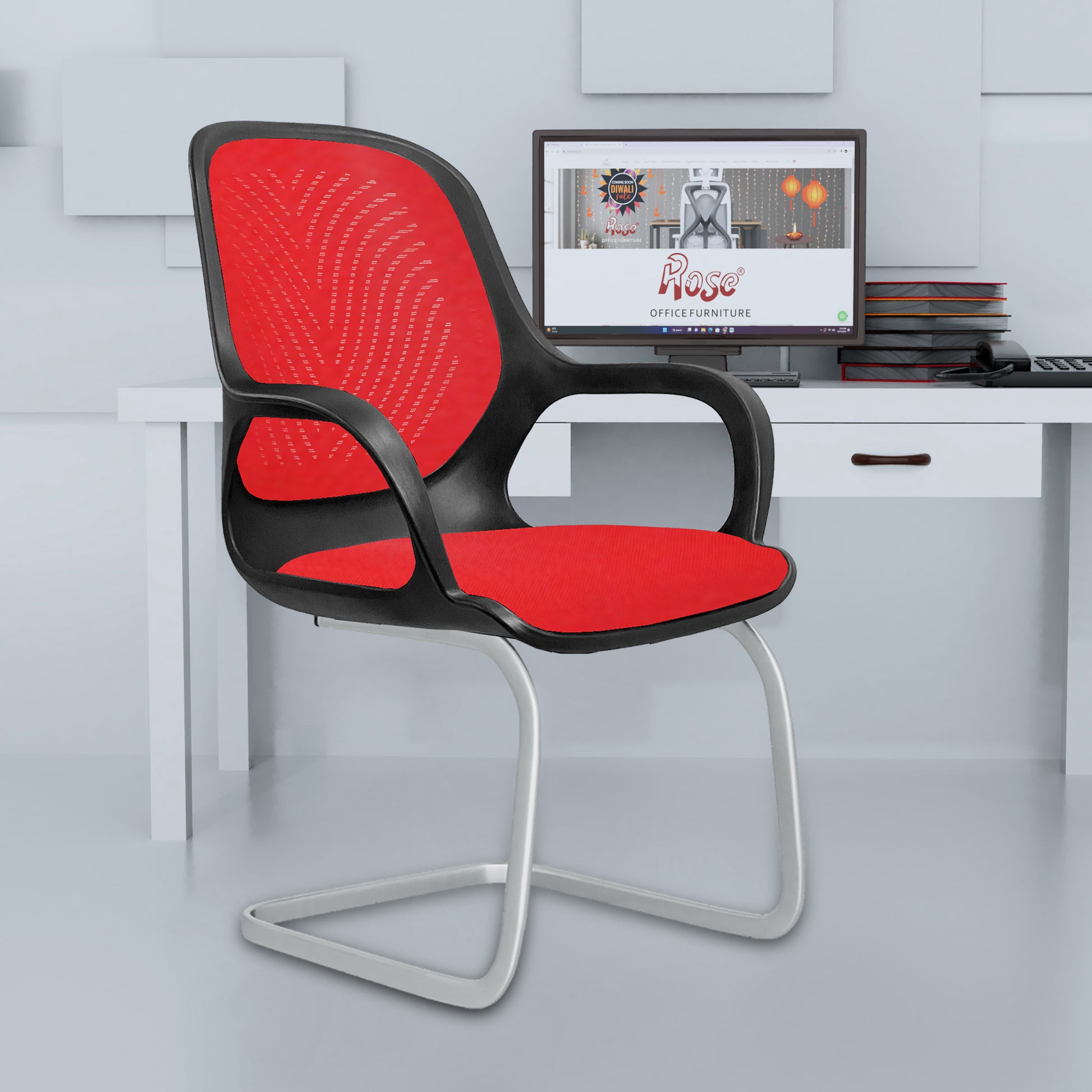 Zaria  red and black vistar chair gb img