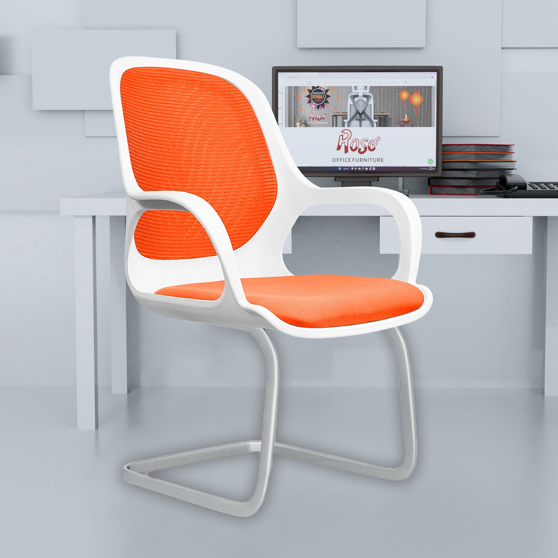 Zaria orang  and white vistar chair bg img 