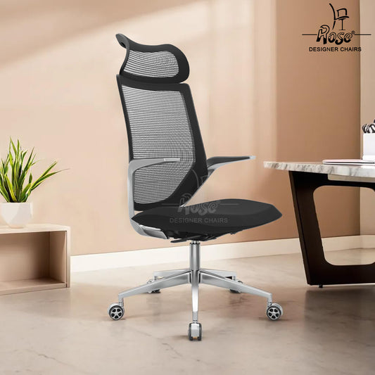 ROSE® Pablo High Back Office & Home Chair (Black (Mesh))